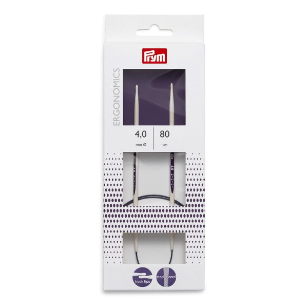 Спицы круговые 4мм/80см 215804 Prym