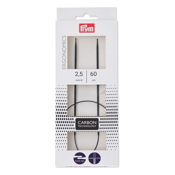 Спицы круговые Carbon 2,5мм/60см 215201 Prym