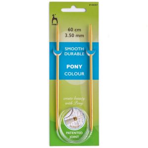 Спицы круговые COLOUR 3,5мм/60см 48307 PONY